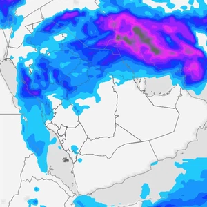 Saudi Arabia | Areas covered by the rain and lightning forecast for Saturday, January 24, 2026