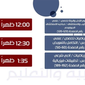 هام | جدول حصص مواد الثانوية العامة التي ستبث على التلفزيون الأردن غدًا