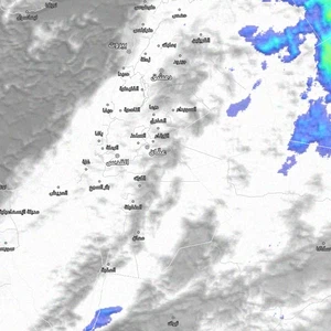 Weather update | The low-pressure system begins to affect the Kingdom with rain in the north and central regions, including the capital Amman.