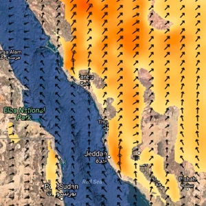مدينة جدة.. هبوب رياح نشطة مثيرة للغبار يوم الاثنين 