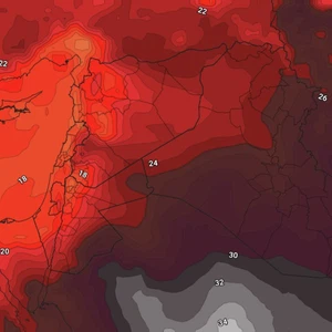 Weather forecast for Jordan on Friday and Saturday, coinciding with the World Cup matches