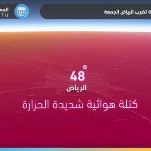 Riyad | Temps chaud et épuisant le vendredi et le samedi, et la température peut dépasser les 47 degrés Celsius !