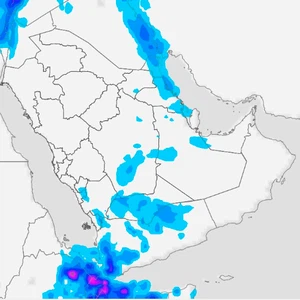 Saudi Arabia | Areas covered by rain forecasts for Sunday 19/1/2023 AD