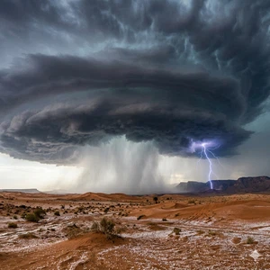 Saudi Arabia&#39;s Meteorology Department warns of heavy rain, flash floods, and hail in 12 regions today, Saturday, April 18, 2026.