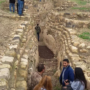 The opening of the longest archaeological water tunnel in the city of Jadara - Umm Qais in northern Jordan