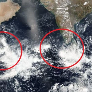 موجتان استوائيتان تؤثران على بحر العرب موجتان استوائيتان تؤثران على بحر العرب