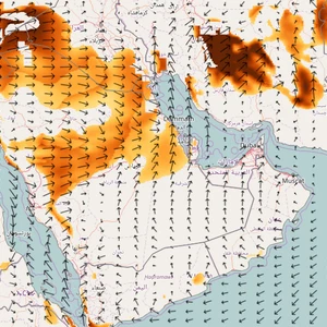 رياح نشطة مثيرة للغبار في مختلف مناطق المملكة