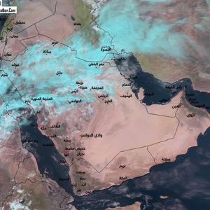 الصورة المرئية لأجواء السعودية صباح الإثنين 2-5-1435