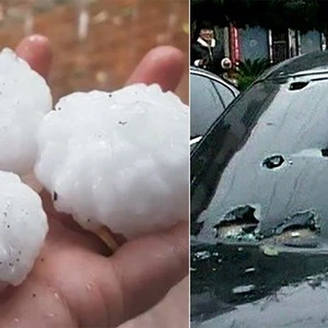 Des grêlons géants tombent en été et causent de lourdes pertes... Le changement climatique a-t-il quelque chose à voir avec cela ?!