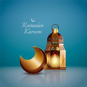 How do Muslims receive the blessed month of Ramadan