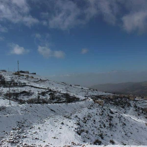 "راس منيف" في عجلون كانت الأكثر أمطارا وثلوجا خلال المنخفض الأخير 