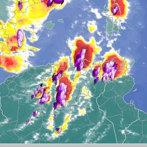Happening now | The upper depression crosses Algeria and Tunisia and is accompanied by thunderstorms of varying intensity in several regions