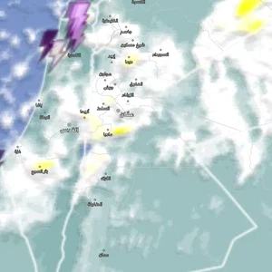 Jordan | Heavy rain clouds begin entering Karak and Tafila, and rain continues in the north and center of the Kingdom