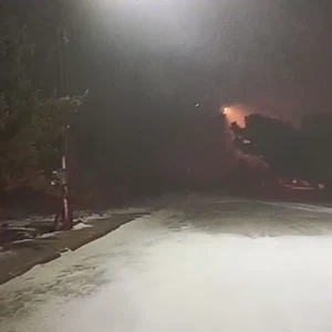 Video: Special coverage of Al-Rashadiya snow now and the start of accumulation