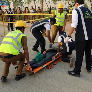 خلال تمرين وهمي لفرق الدفاع المدني..  إنقاذ 1000 حاج وإصابة 75 في سيول بعرفات