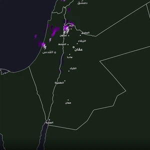 رصد سحب رعدية تؤثر على شمال المملكة مرفقة بزخات من الأمطار متفاوتة الشدة