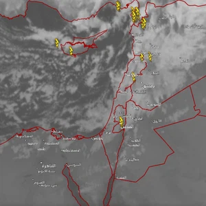 المُنخفض الجوي من بدايته حتى الساعة الـ 4 من صباح الأربعاء 