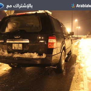 عبر سيارة فورد .. مشاهد من قلب الأجواء الثلجية التي عمّت المملكة