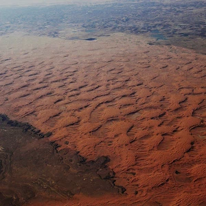 كثبان رملية بين حائل والجوف