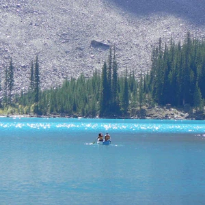 Watch the secrets of Canadian Alberta.. Moraine Lake