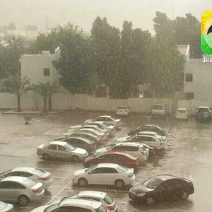 أمطار مدينة السلطان قابوس