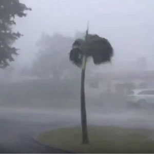 عاصفة رعدية قوية تضرب فلوريدا (فيديو)