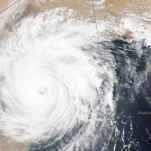 هكذا بدا إعصار تشابالا من الفضاء 