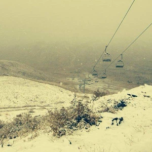 تراكم الثلوج على المرتفعات اللبنانية - Mzaar Ski Resort