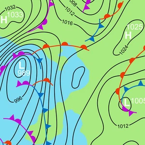 How does atmospheric pressure change with altitude?
