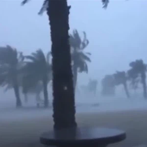 أمطار وعواصف رعدية بأجزاء مُختلفة من البلاد.. مشاهد من قوة العاصفة الرعدية على الشارقة