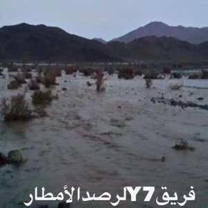 ارتواء الأرض بمياه الأمطار