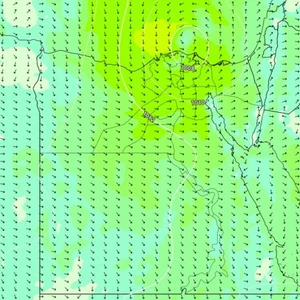 الضغط الجوي والرياح السطحية 25-10-2019