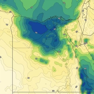 الرطوبة السطحية على مصر مساء الخميس 7-11-2019