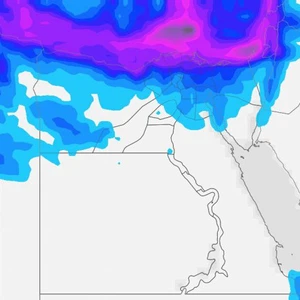 الأمطار الرعدية المتوقعة خلال الاربعاء والخميس 