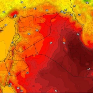 الأردن ارتفاع طفيف على الحرارة و عودتها من جديد لمُعدلاتها المُعتادة