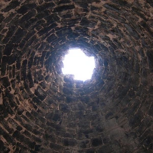 Hotel suites inside the coal furnaces, Nevada, USA