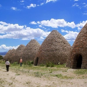 Hotel suites inside the coal furnaces, Nevada, USA