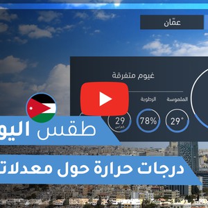 فيديو طقس اليوم في الأردن | الأحـــد 2020/7/12