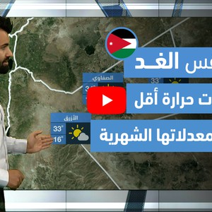 طقس العرب - فيديو طقس الغد - (الأردن) (الجمعة - 4-6-2021)