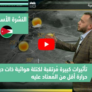 طقس العرب - فيديو النشرة الجوية  الأسبوعية  - (الأردن) ( الأحد - 13-6-2021)