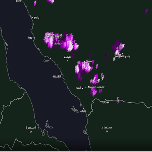 مكة المكرمة | سحب رعدية وأمطار شرق مكة وارتفاع فرص الأمطار على المشاعر المقدسة الساعات القادمة