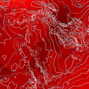 الأردن: توزيع الضغط الجوي يعيق توغل الكتلة الهوائية الحارة ويمنعها من التطور إلى موجة حارة