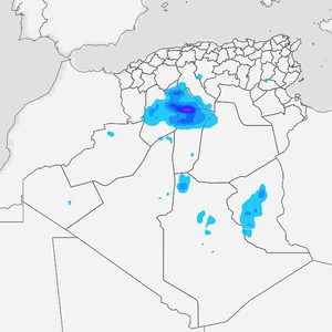 الجزائر | زخات رعدية من المطر على شمال الصحراء ومدينة غرداية الثلاثاء 