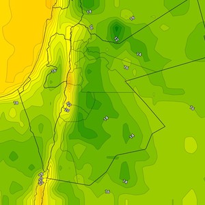 الأردن الأجواء الأبرد هذا الأسبوع تؤثر على المملكة هذه الليلة كم ستبلغ الحرارة ؟
