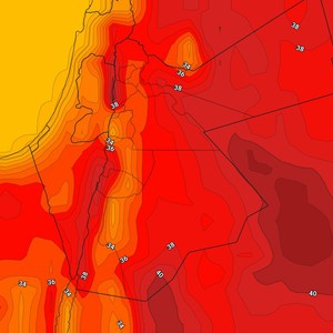 الأردن طقس أكثر حرارة غداً الثلاثاء بفعل اقتراب الكتلة الحارة أكثر من المملكة وتوصيات هامة لسكان المناطق المنخفضة