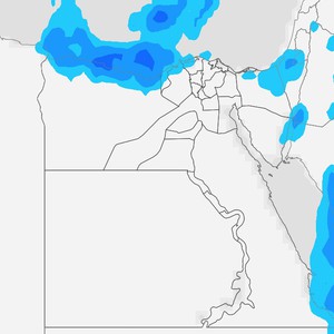 منخفض جوي علوي يعبر مصر مرفق بالأمطار الرعدية على هذه المناطق الأحد