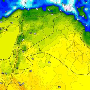 الأردن | الطقس يوم الخميس… انخفاض على درجات الحرارة نهاراً وطقس بارد ليلاً مع تزايد كميات السحب تدريجياً