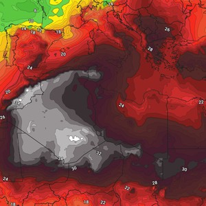 شمال إفريقيا القبة الحرارية تشتد والحرارة تقترب من 45 مئوية في تونس يوم غد الإثنين