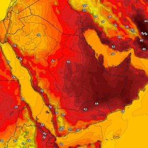 السعودية | درجات حرارة أقل من معدلاتها شمال المملكة الأحد 