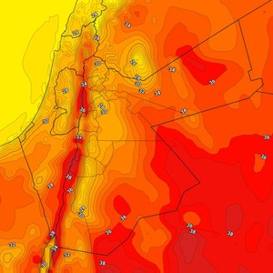 الأردن | بقاء درجات الحرارة أعلى من مُعدلاتها وأجواء حارة نسبياً الجمعة  